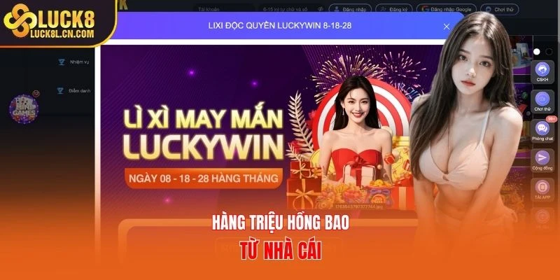 Hàng triệu hồng bao từ nhà cái