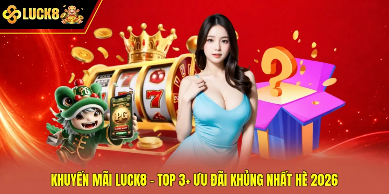 Khuyến Mãi Luck8 - Top 3+ Ưu Đãi Khủng Nhất Hè 2026
